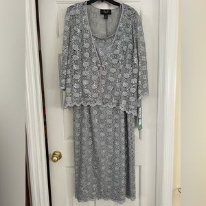 Brand new silver gown